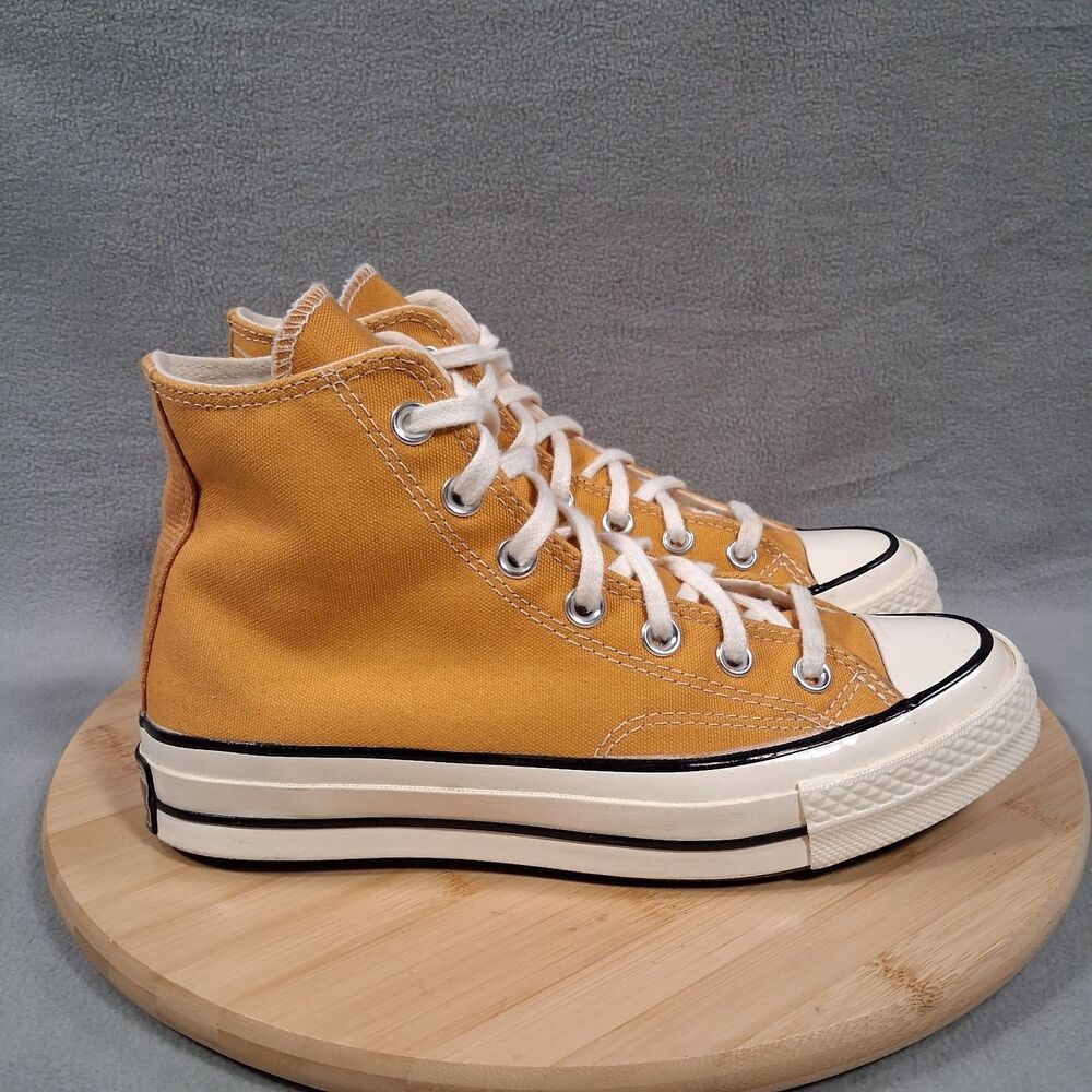 Converse Chuck 70 Hi Womens Size 7.5 Canvas Shoes Sneakers 162054C Sunflower